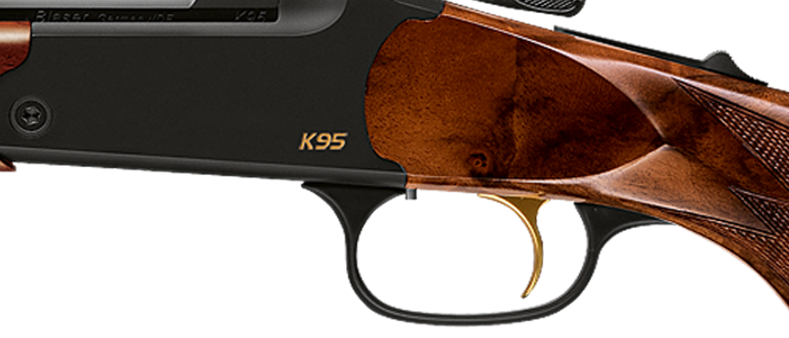 Blaser K95 single shot rifle trigger gold-colored