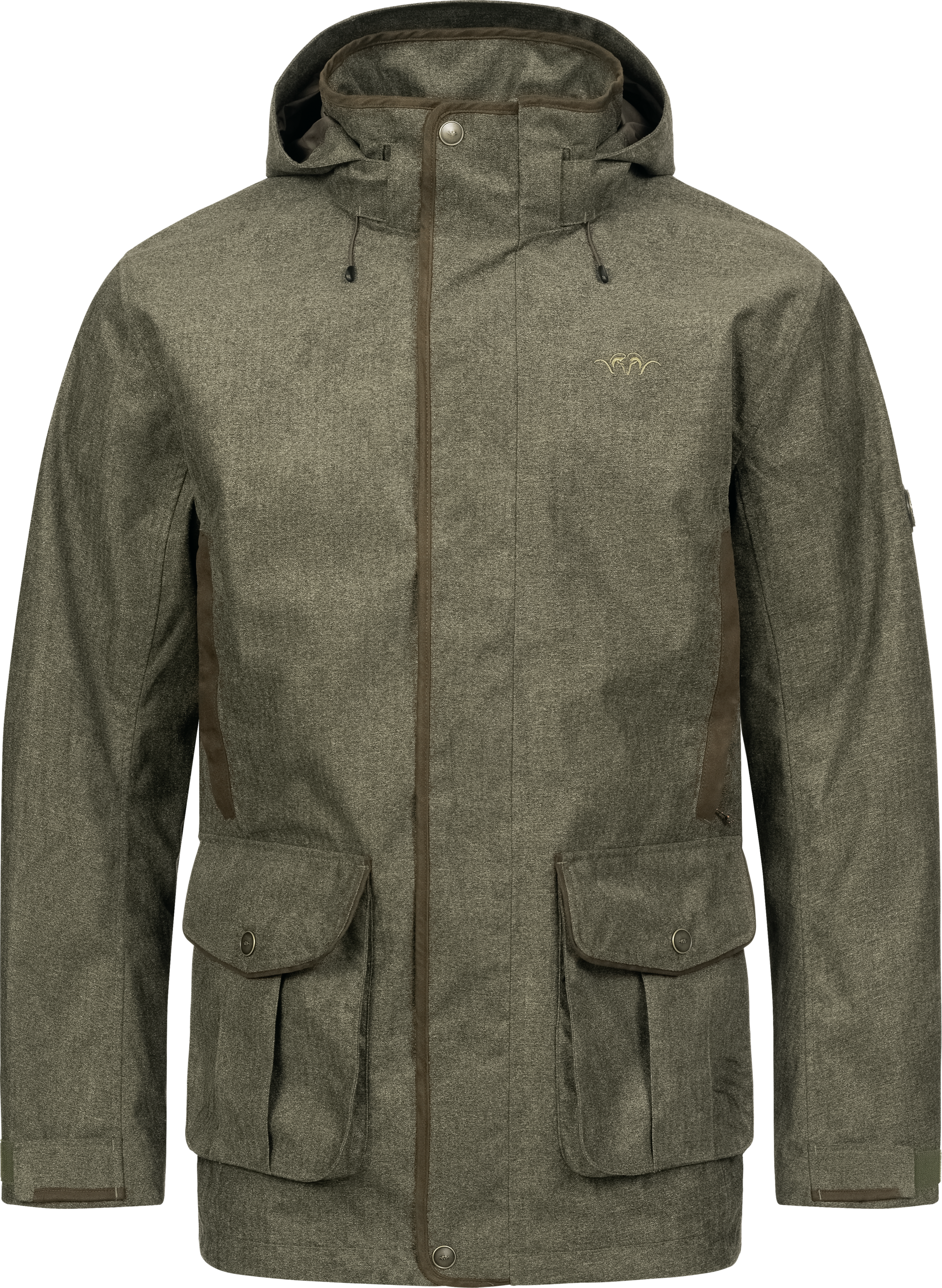 olive mélange/schwarz