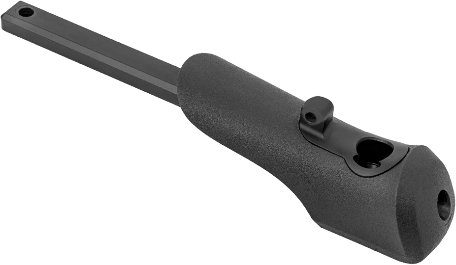 Vorderschaftabschluss R8 PS für Carbon BiPod Schwarz