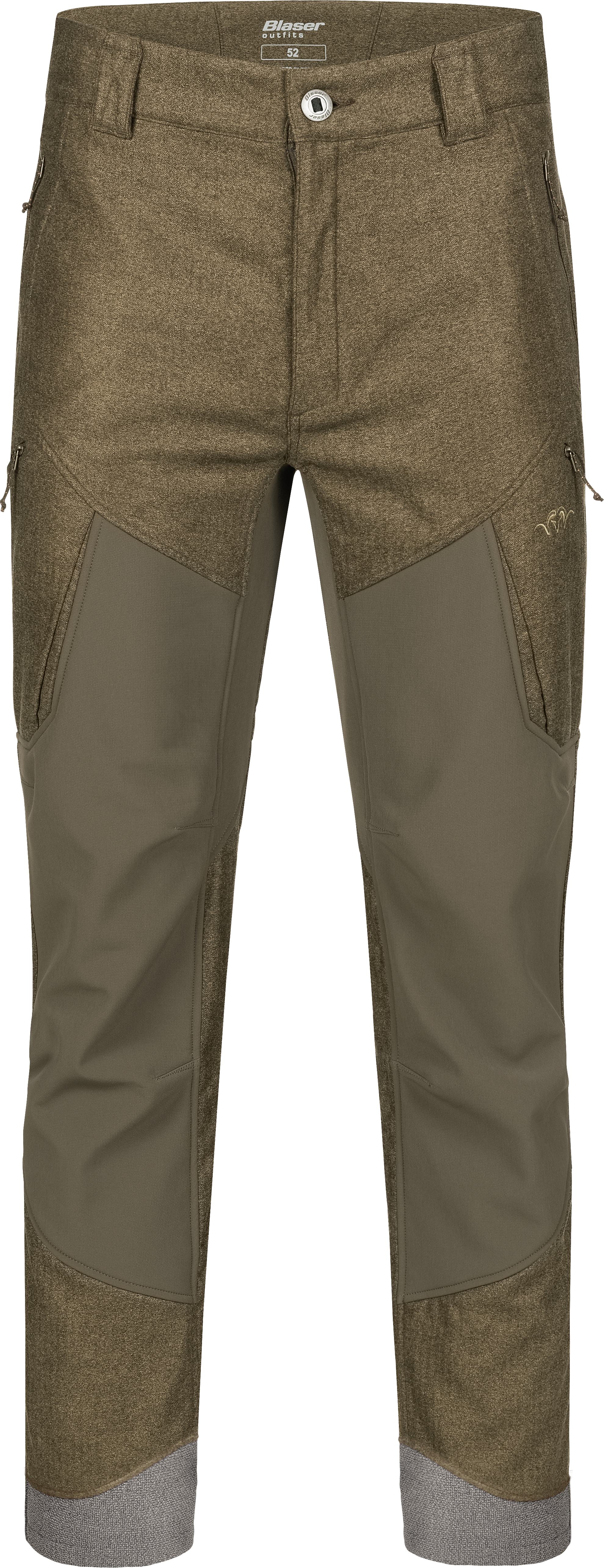 Men's VINTAGE Whizz Softshell Pants dark brown mélange