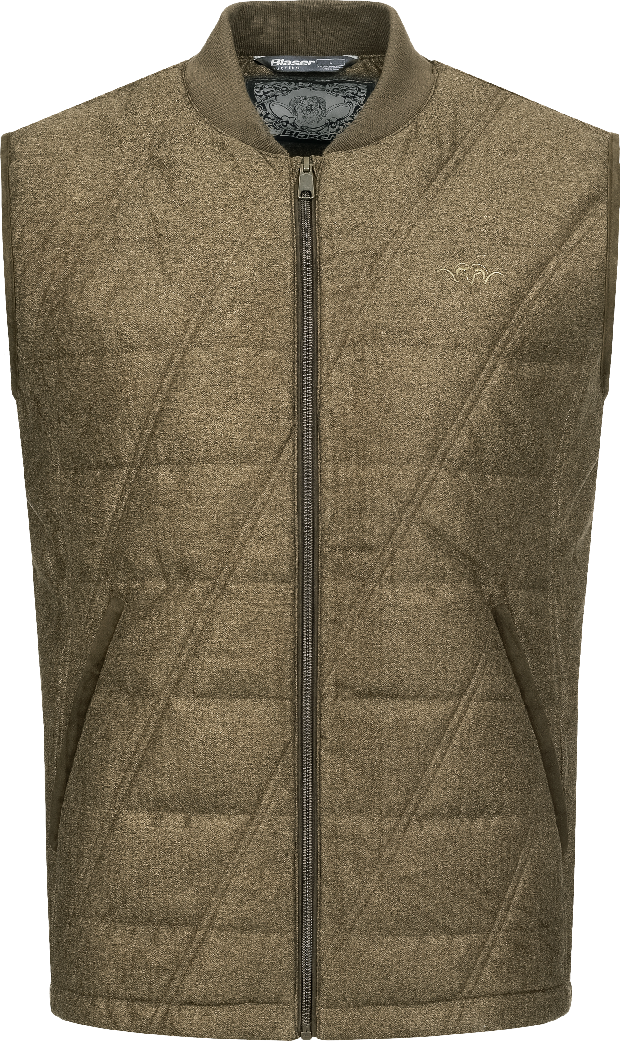 Herren Vintage Weste Victor dunkelbraun mélange