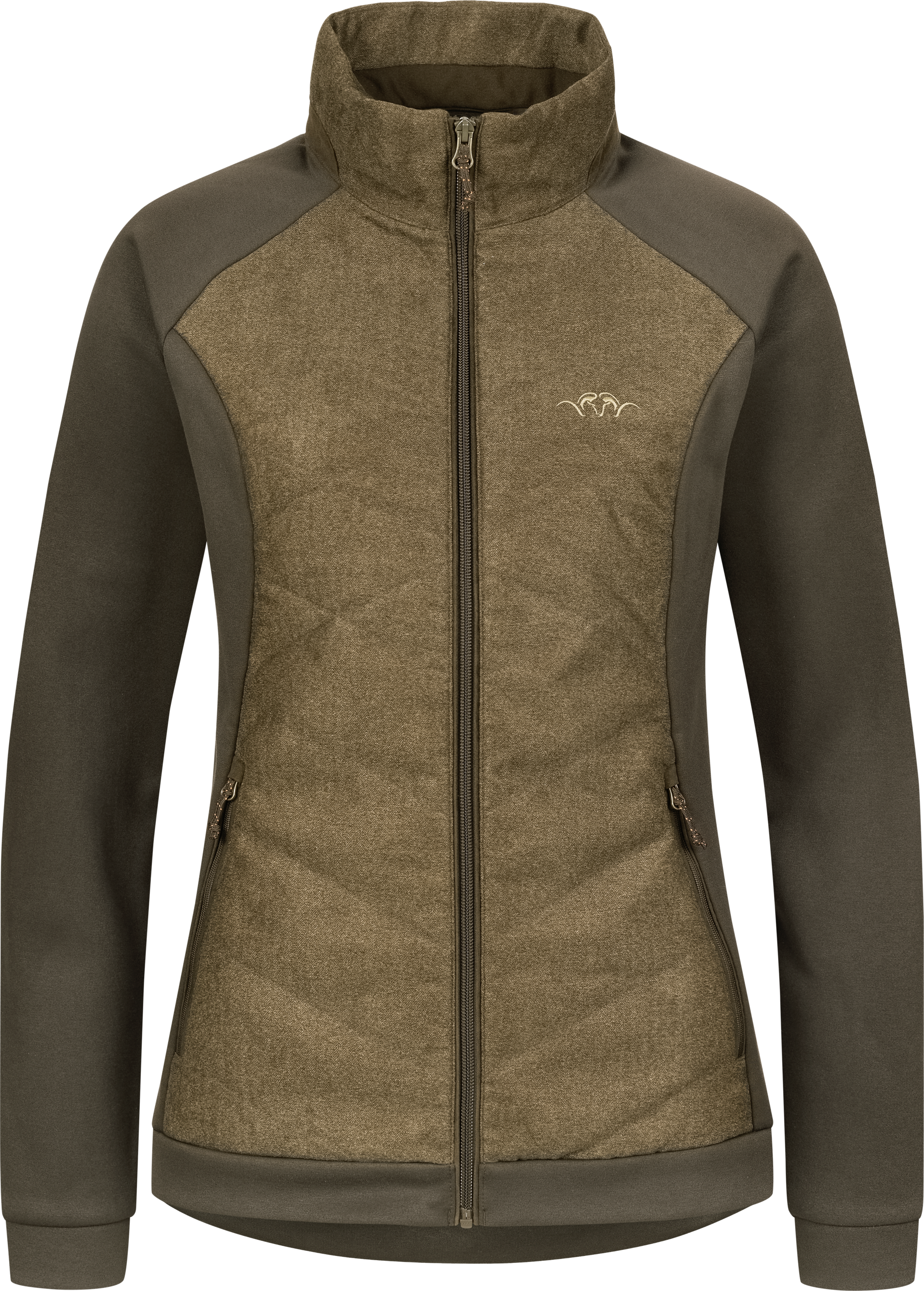 Damen Fleece Jacke Kora dunkelbraun1