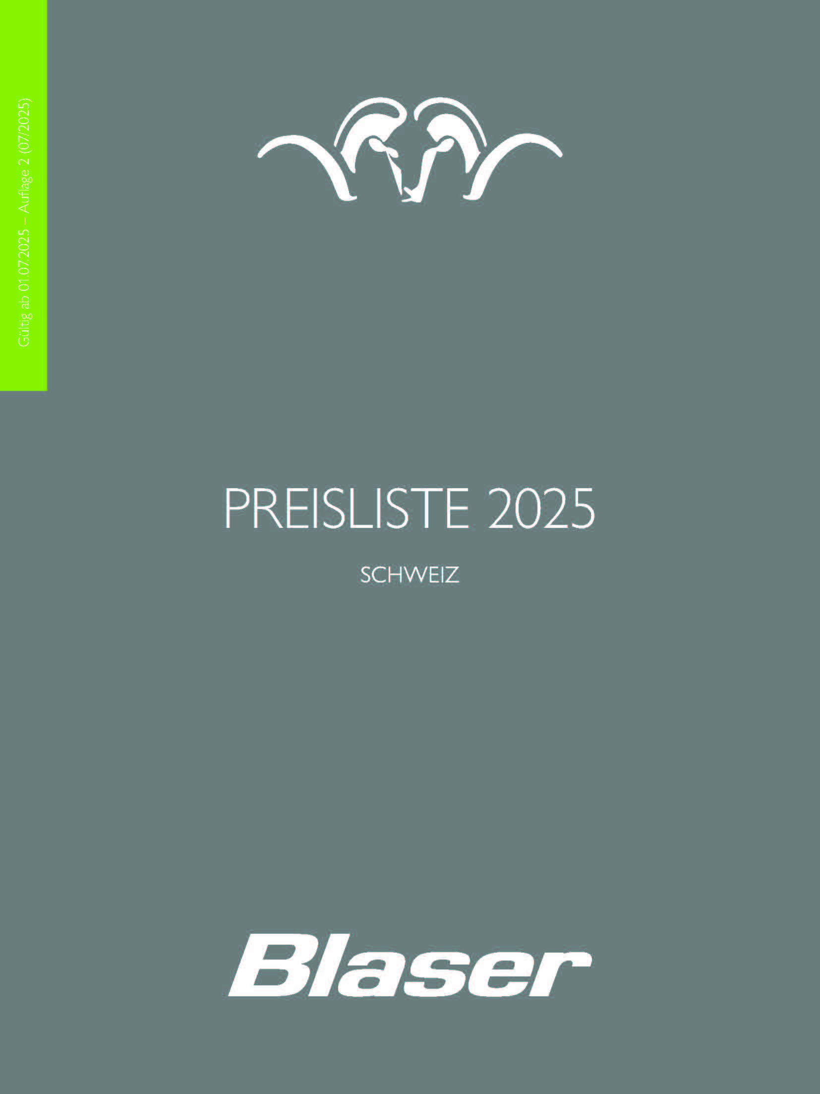 Preisliste 2025 – Schweiz