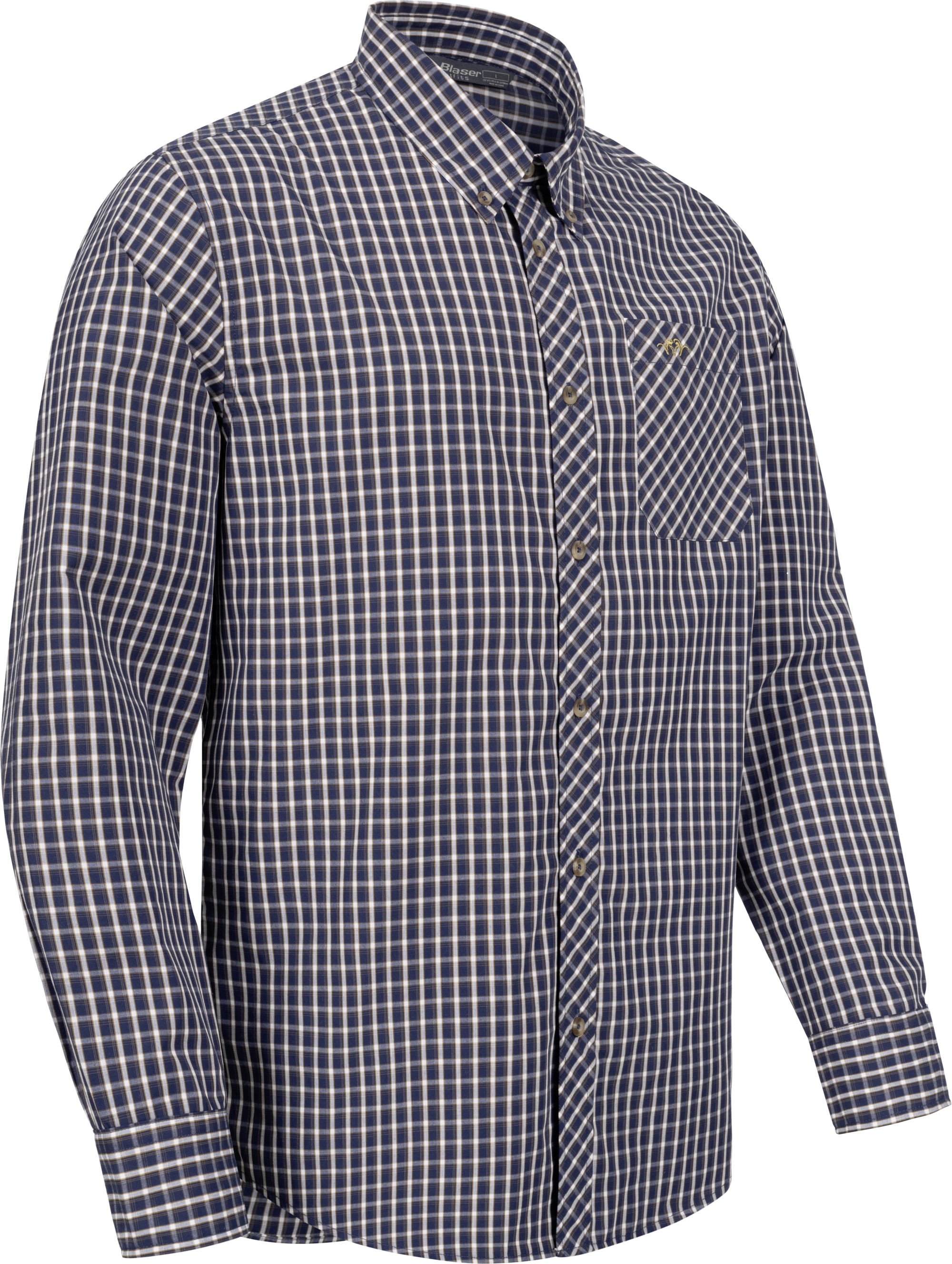 Herren Hemd Juan dunkelblau/weiß kariert