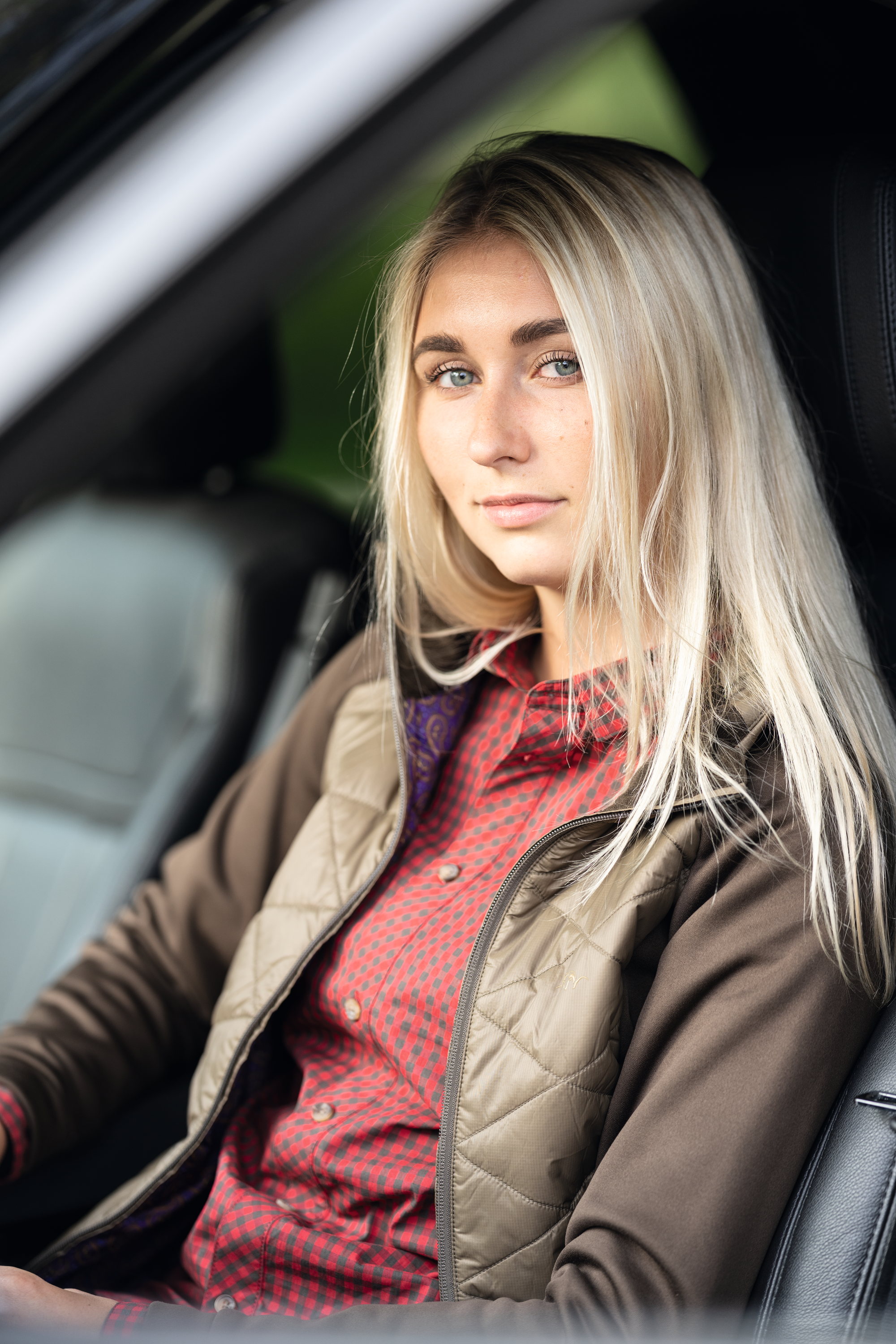 Damen Fleece Jacke Kora dunkelbraun1