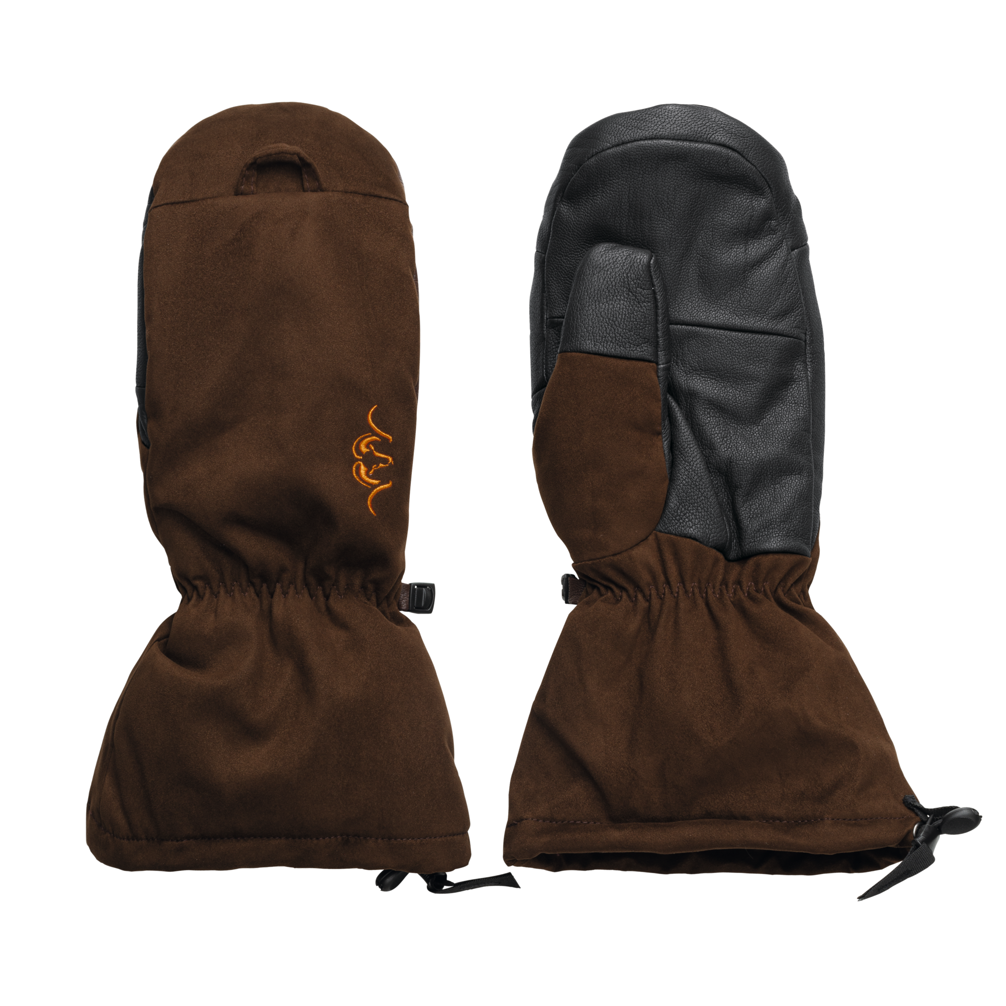 Suede Fäustlinge Marlon dunkelbraun