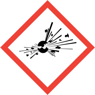 GHS01 hazard pictogram: exploding bomb